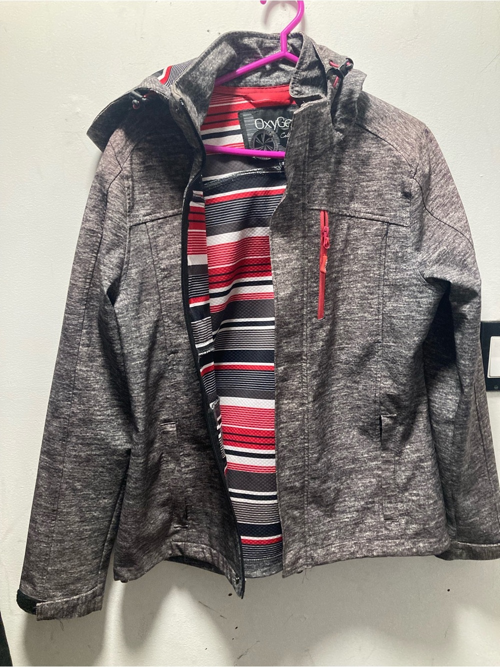 Oxygène Grey Softshell Jacket Women’s L size